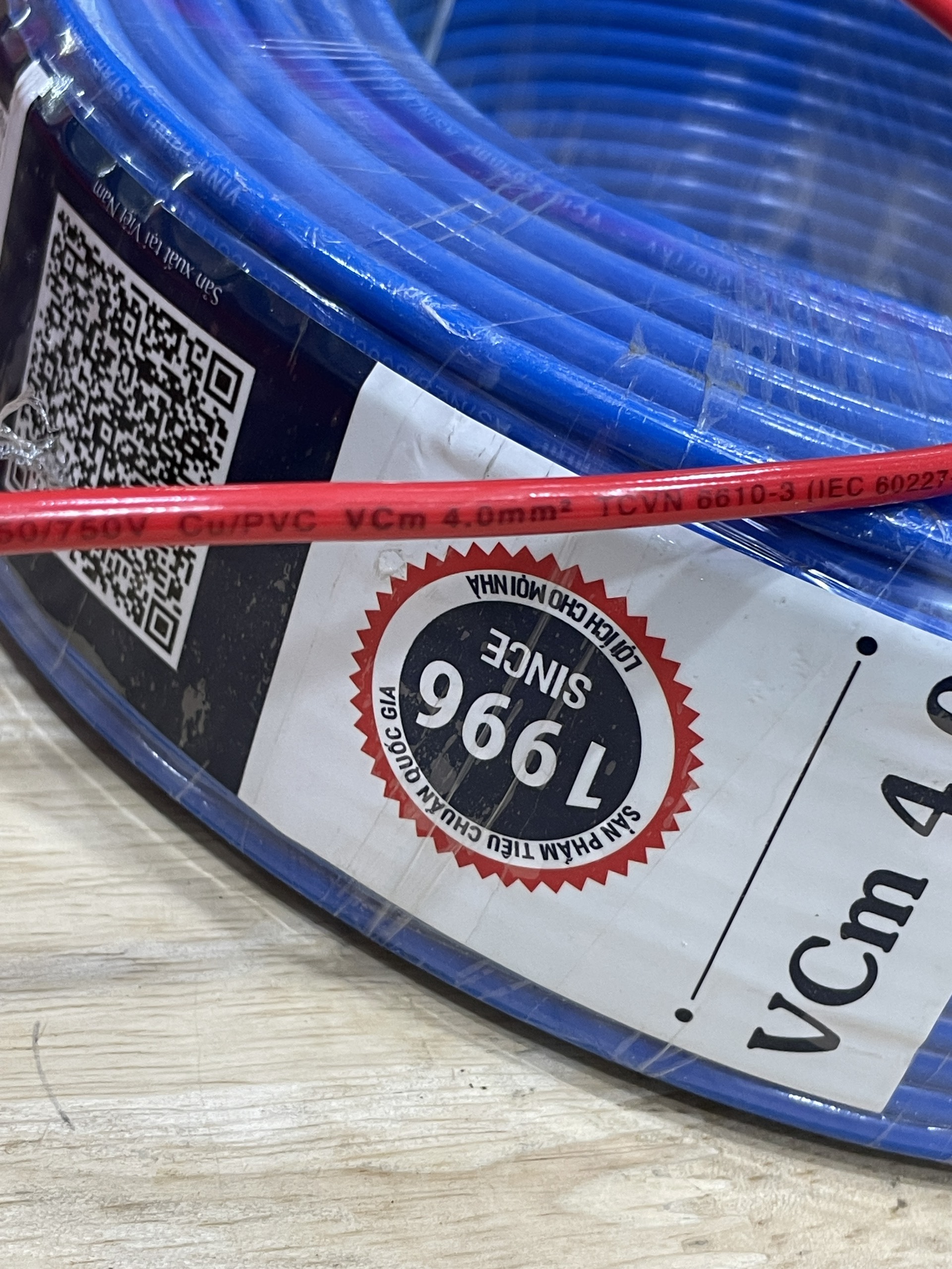 Dây Điện VĨNH THỊNH V-STAR VCm 4.0 đơn mềm ( giá 1mét )