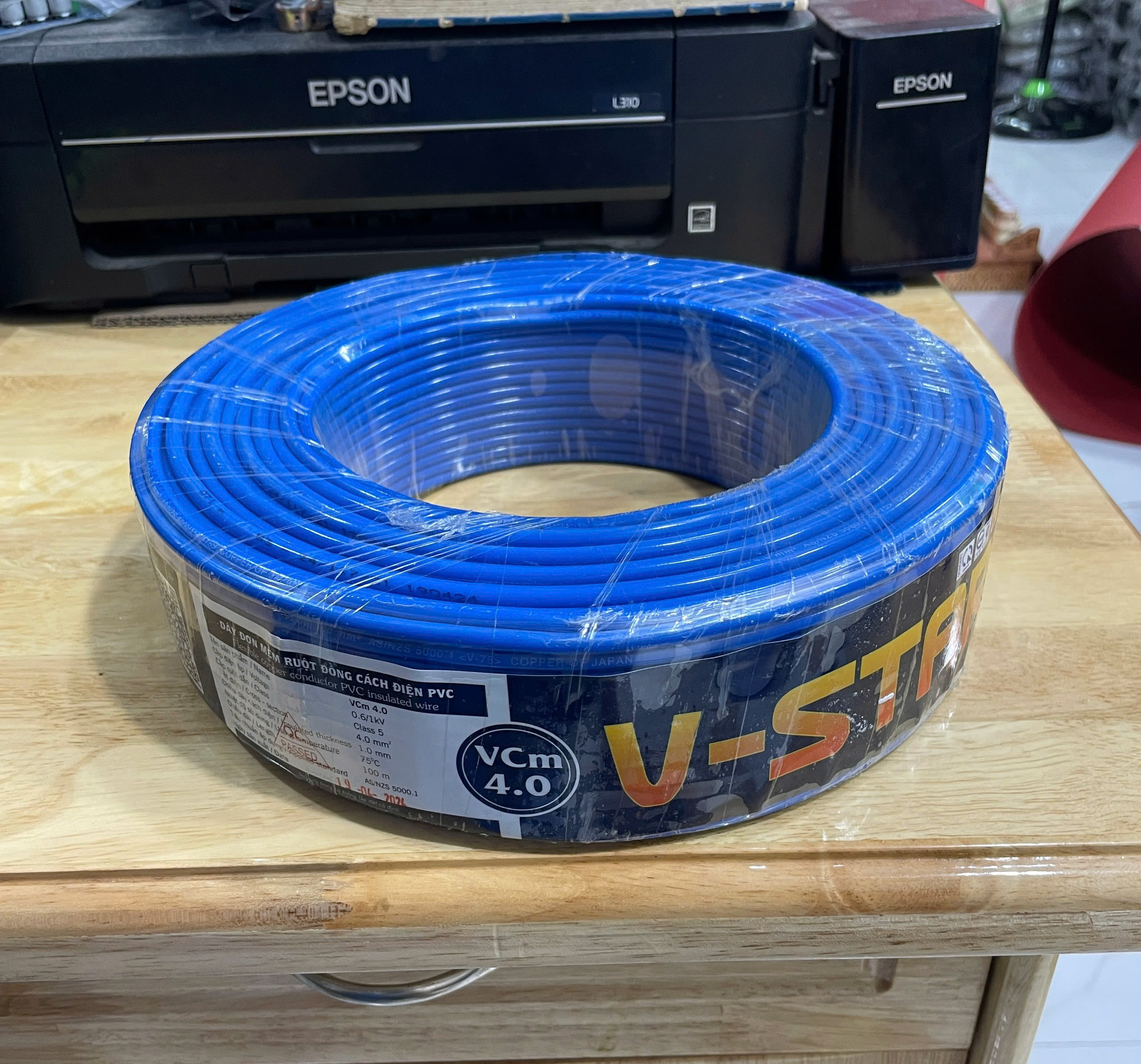 Dây Điện VĨNH THỊNH V-STAR VCm 4.0 đơn mềm ( giá 1mét )