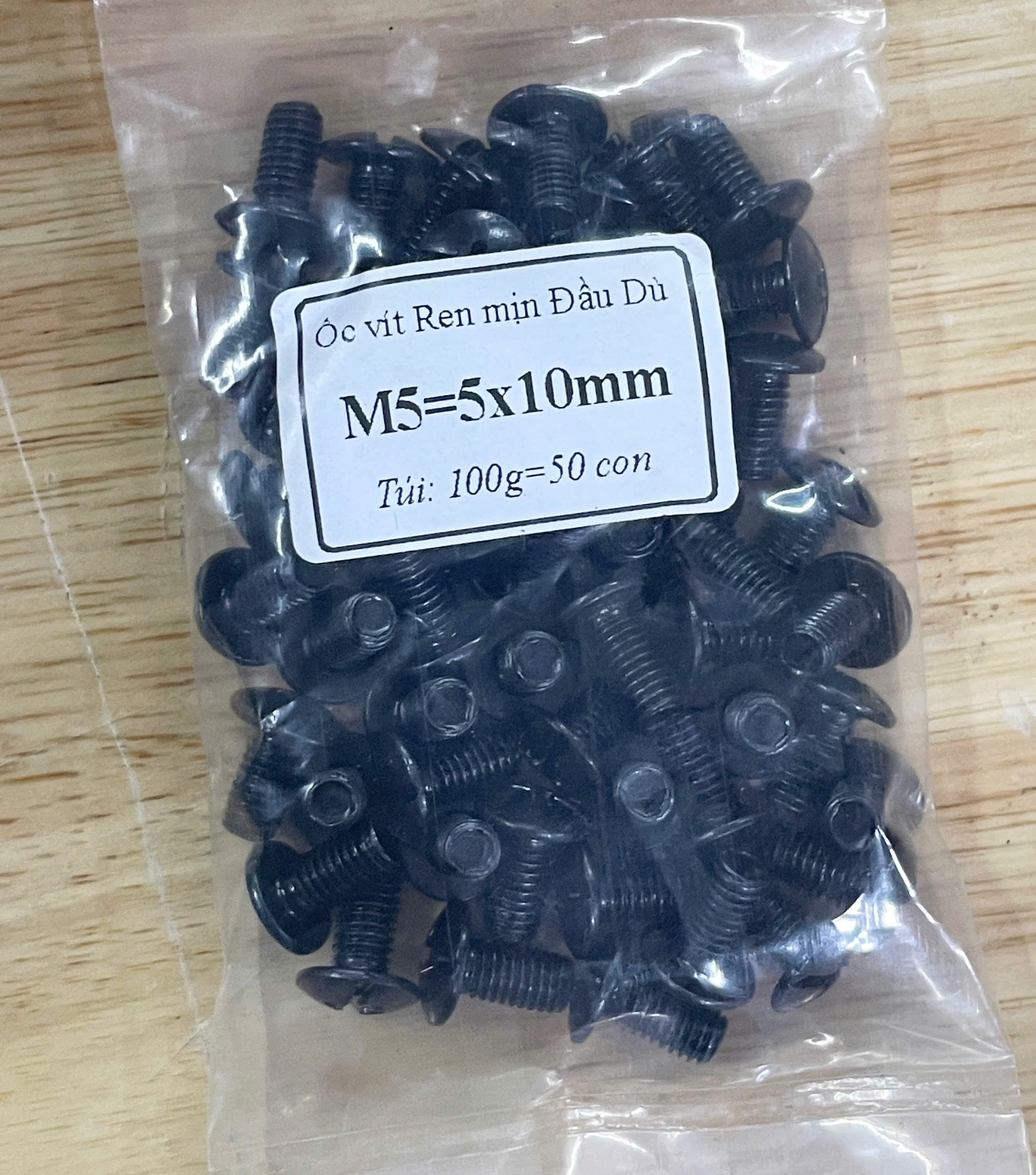 Ốc vít đầu Dù REN mịn M5 - 5mm dài 1cm