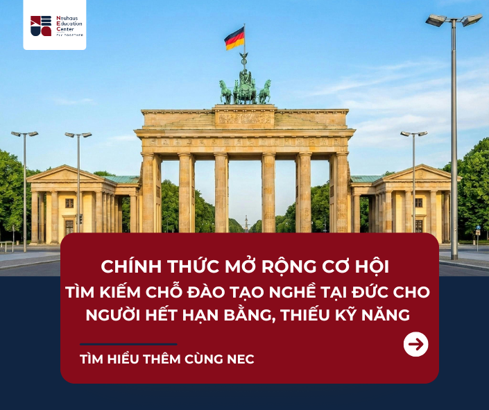 Cơ hội tìm kiếm chỗ đào tạo nghề tại Đức cho người hết hạn bằng, thiếu kỹ năng