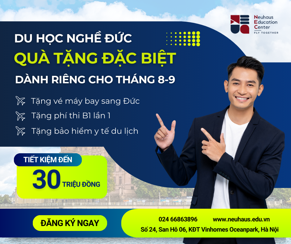 Ưu đãi du học nghề Đức: Vi vu học nghề, khỏi lo kinh phí
