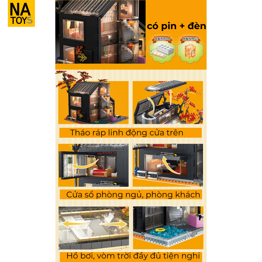XẾP HÌNH BIỆT THỰ RỪNG PHONG