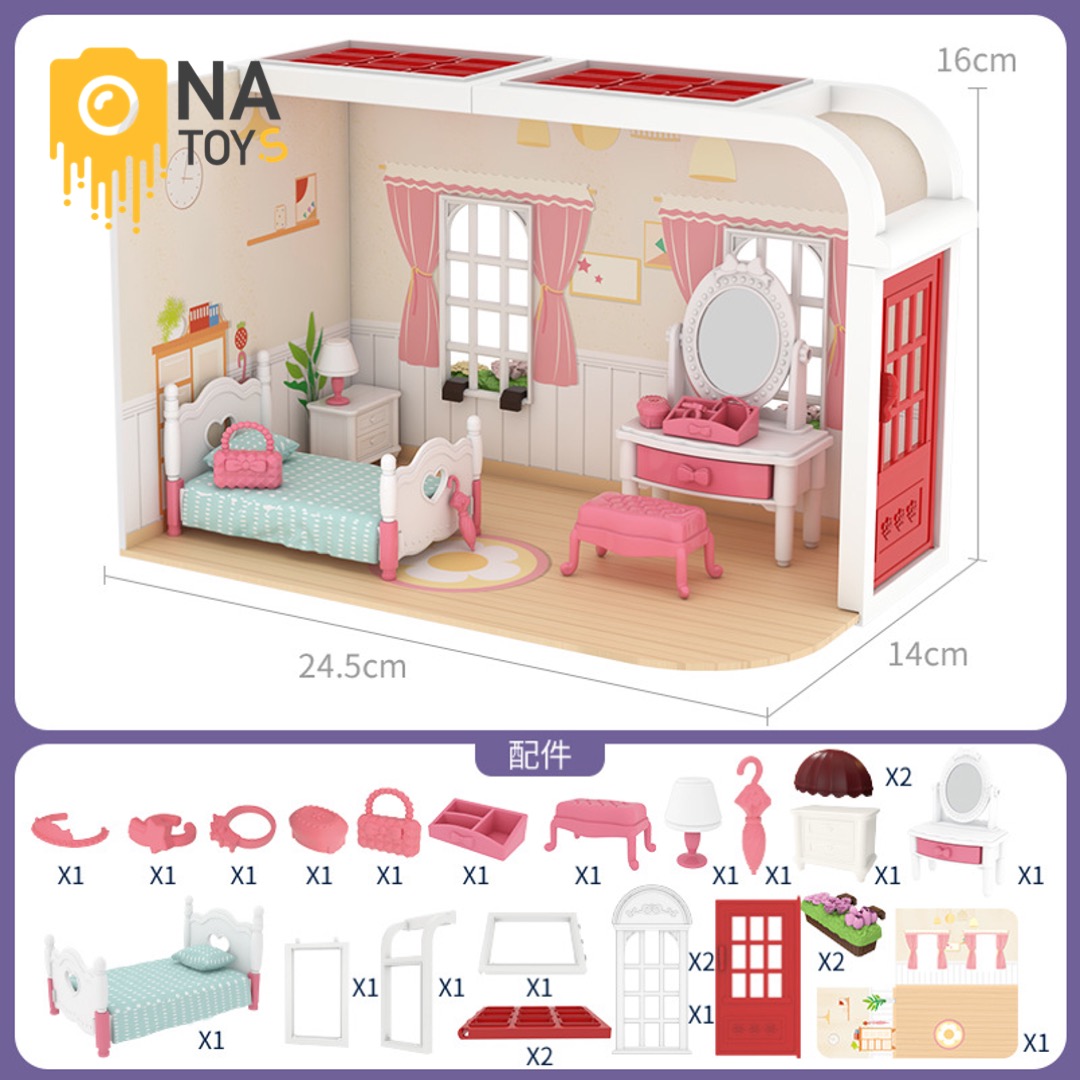 HOME01 - Phòng Ngủ Búp Bê Màu Hồng