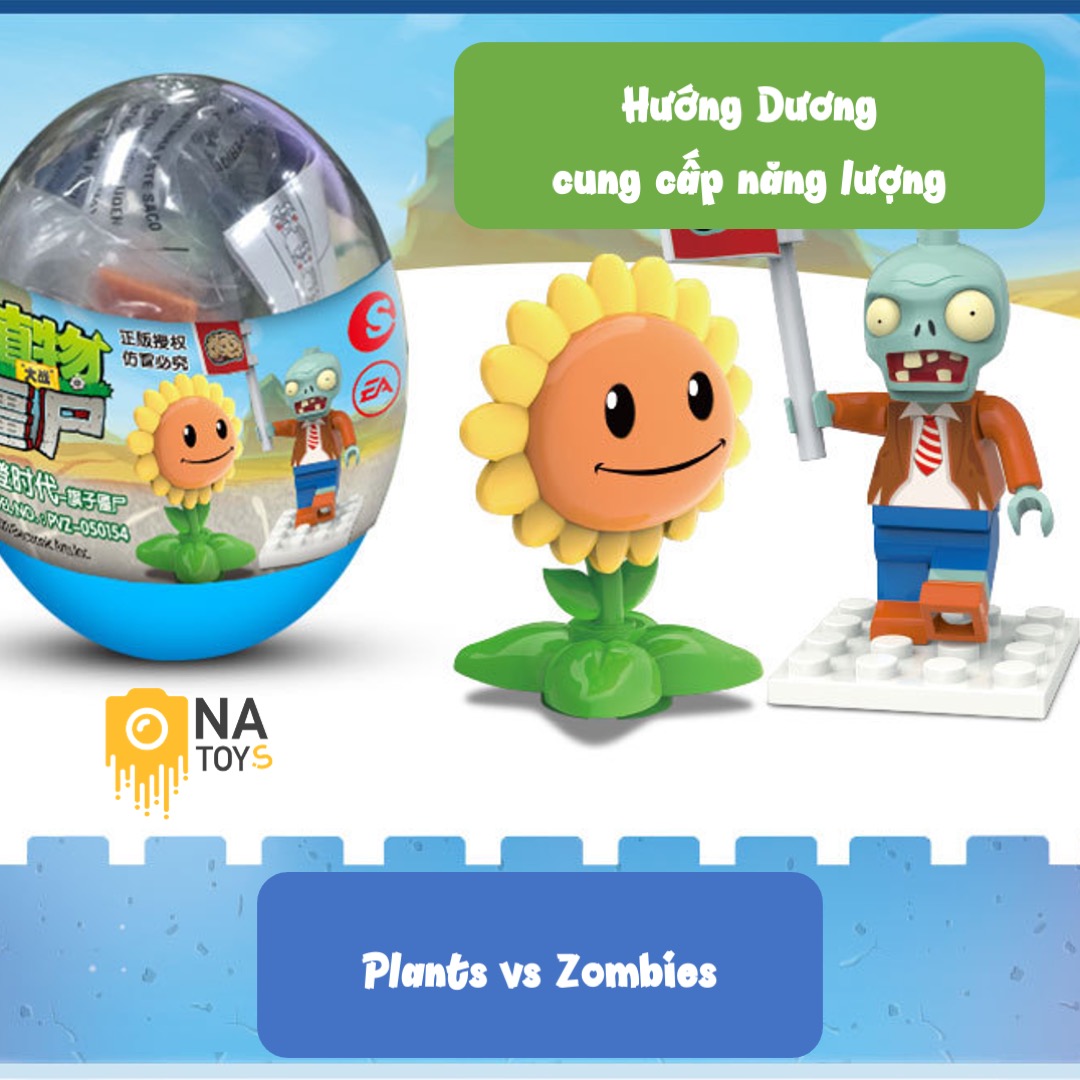 1 Trứng Plant vs Zombie (1 set 4 hộp)
