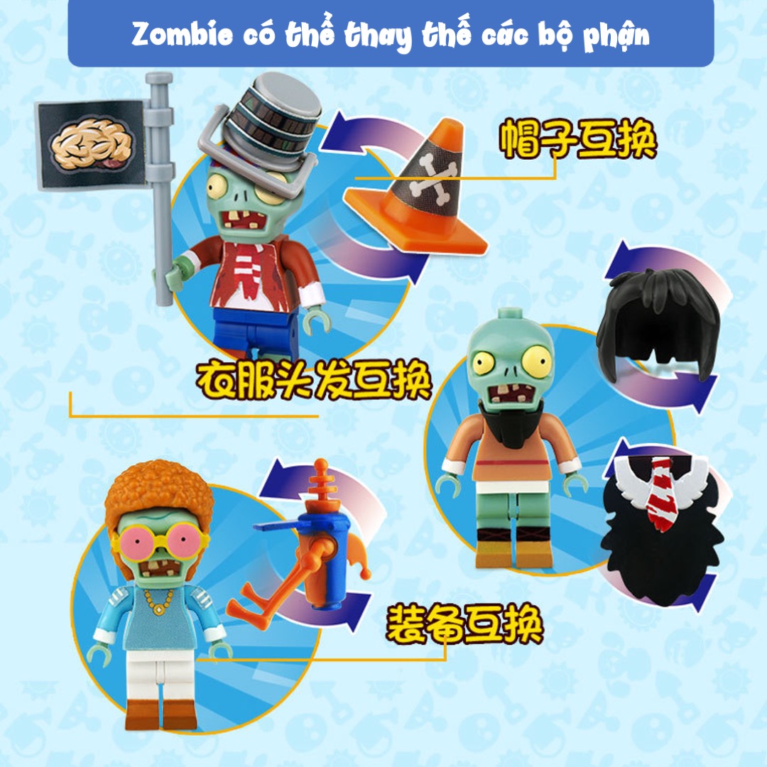 1 Trứng Plant vs Zombie (1 set 4 hộp)