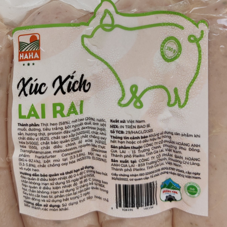 Xúc xích Lai rai (250gr)