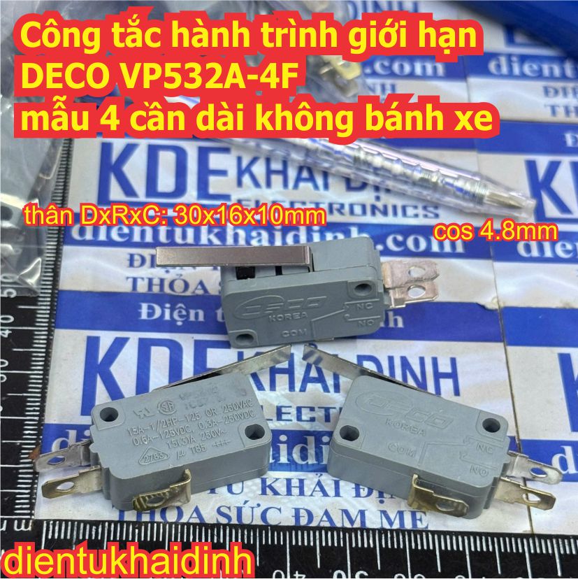 Công tắc hành trình giới hạn DECO 15A 250V VP532A-4F nhiều mẫu kde0562