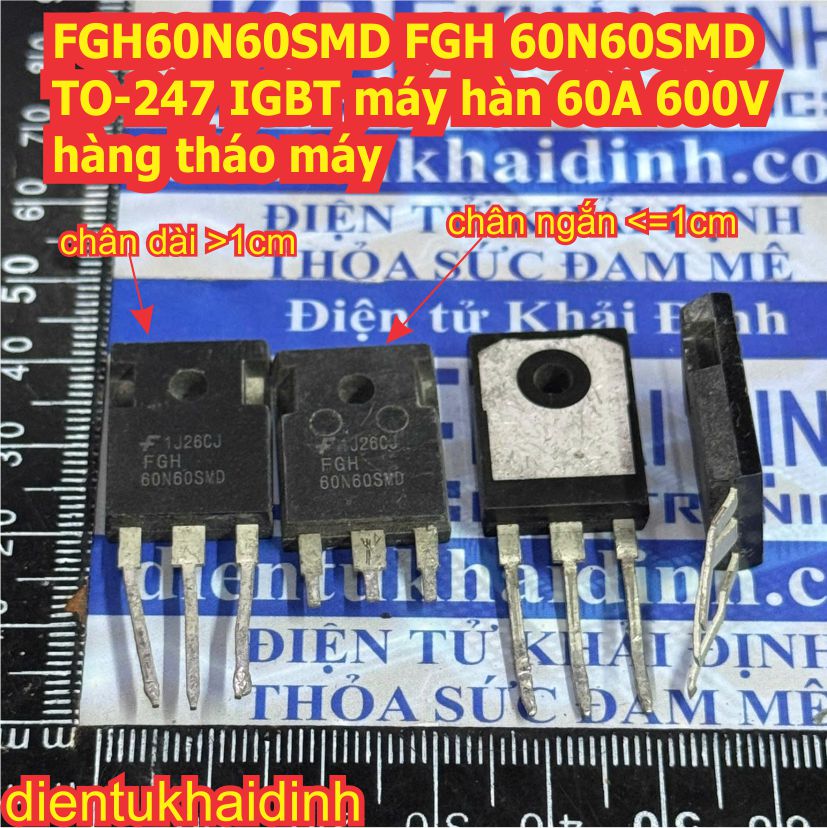 IXGH60N60C2 IXGH60N60 FGH60N60SMD FGH 60N60SMD 60N60FD1 60N60 TO-247 IGBT biến tần IXYS 60A 600V tháo máy kde0532