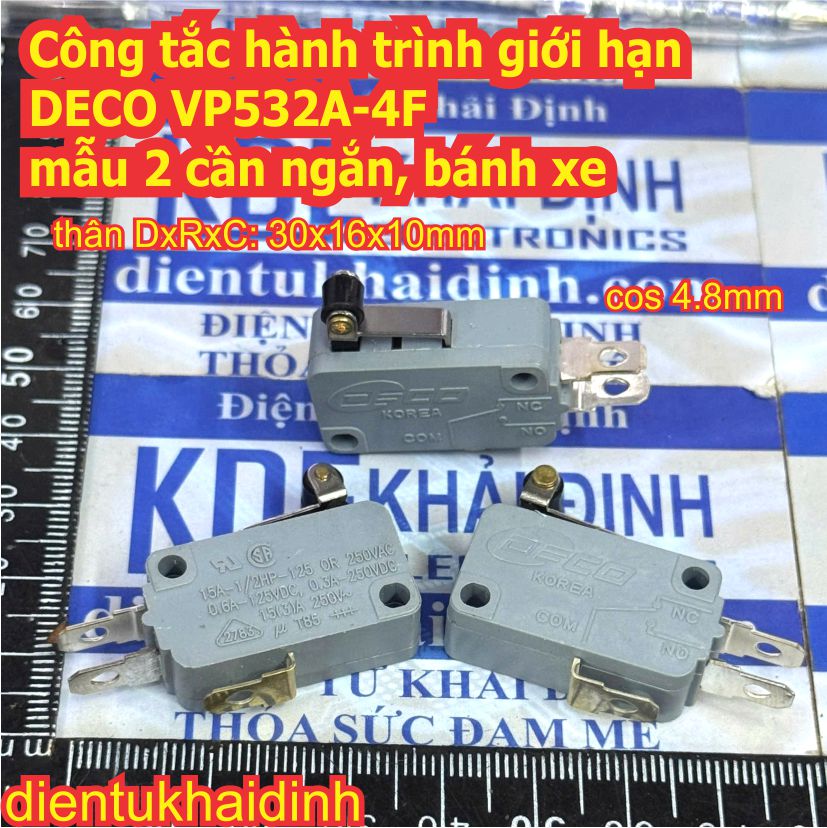 Công tắc hành trình giới hạn DECO 15A 250V VP532A-4F nhiều mẫu kde0562