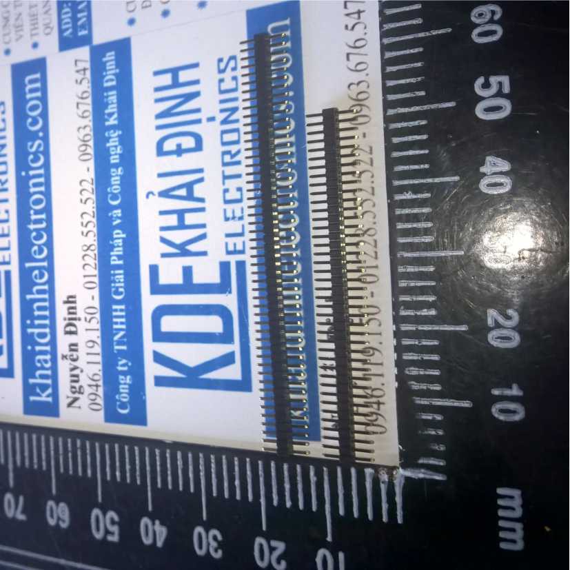 lượt 1.27mm JUMP RÀO ĐỰC, thẳng, đơn 1x40p kde0469