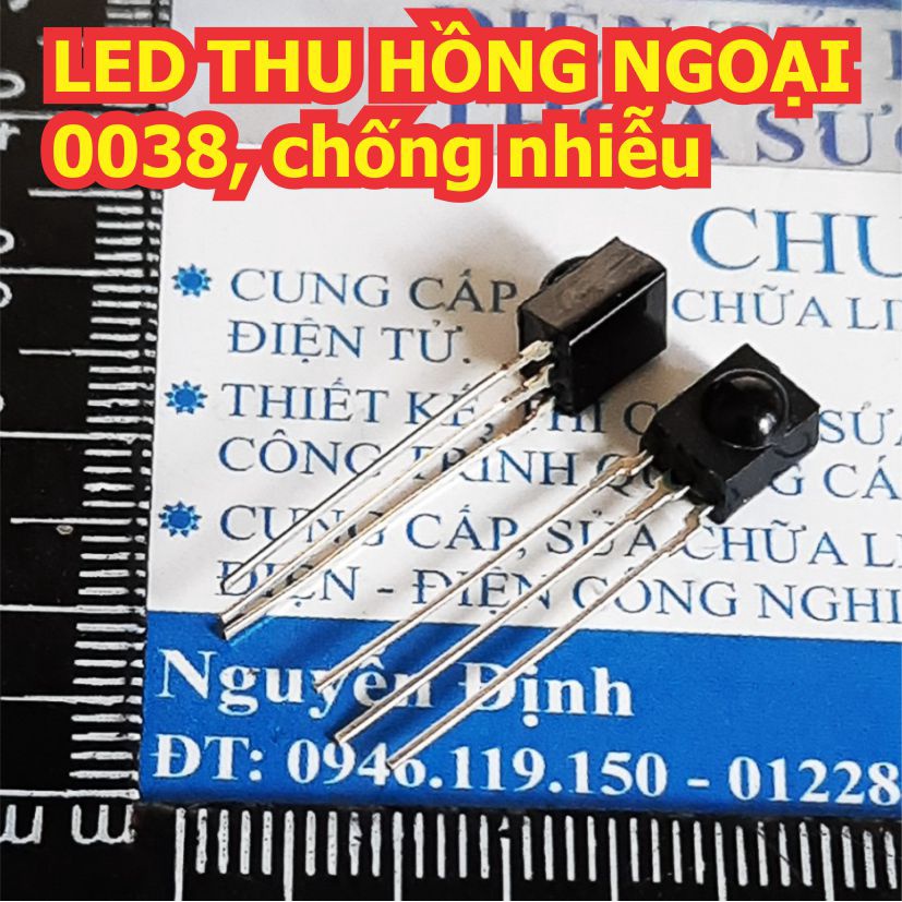LED THU NHẬN HỒNG NGOẠI không vỏ màu đen 0038 chống nhiễu kde0216