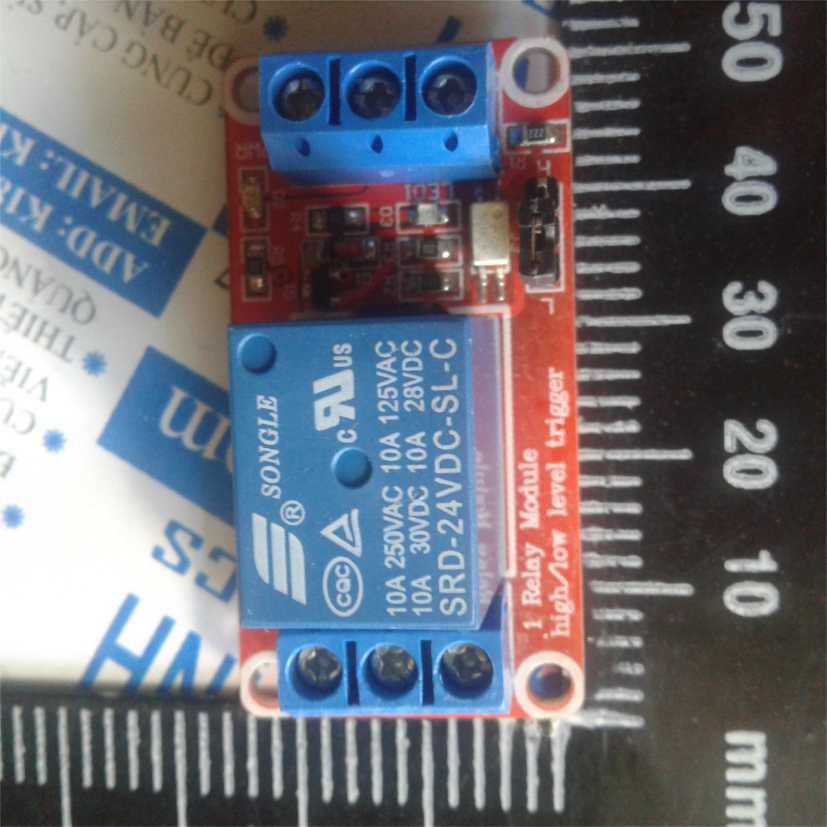 MODULE 1 RELAY OPTO CHỌN MỨC ĐIỀU KHIỂN, domino in out 5V/12V/24V kde0203