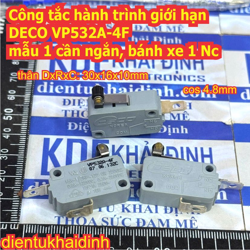 Công tắc hành trình giới hạn DECO 15A 250V VP532A-4F nhiều mẫu kde0562