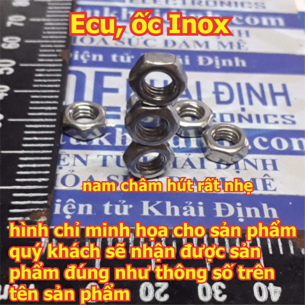 Đai Ốc tán vặn ECU Eru inox inoc thông dụng VR2 ~ VR8 GB52 M2 M2.5 M3 M4 M5 M6 M8  kde0423