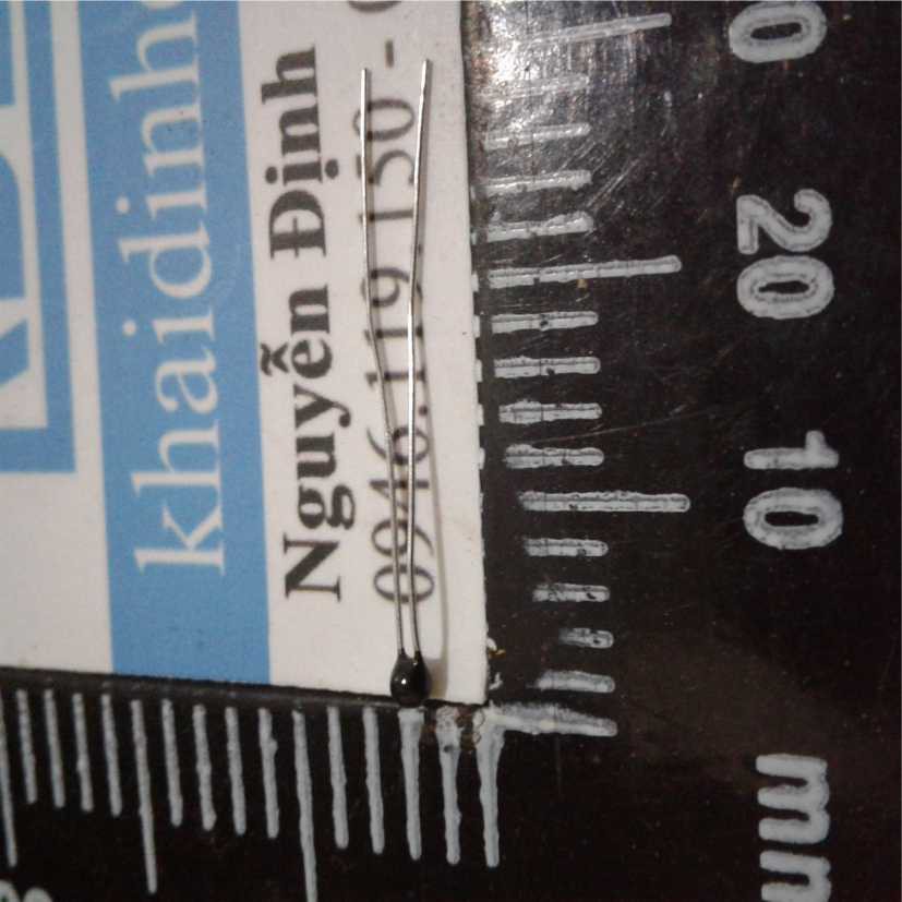 NHIỆT ĐIỆN TRỞ NTC 10K (5%) MF52-10K 3950 MF52AT đầu đen kde0179