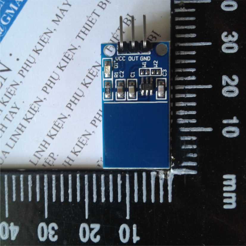 Module Bàn Phím Cảm Ứng Chạm TTP223, 1 key, áp: 2-5.5V kde0027