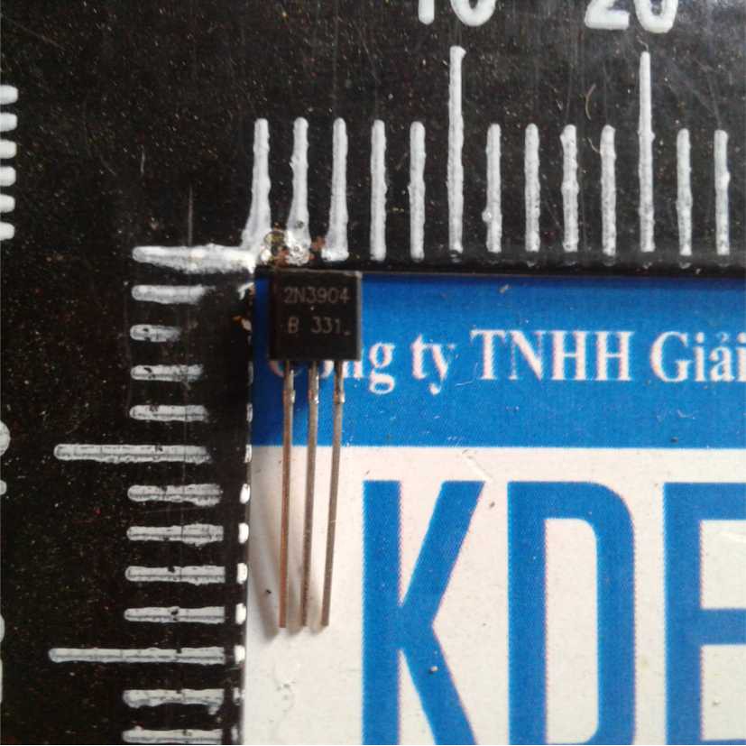 2n3904 NPN transistor TO-92 0.2A 40V kde0197