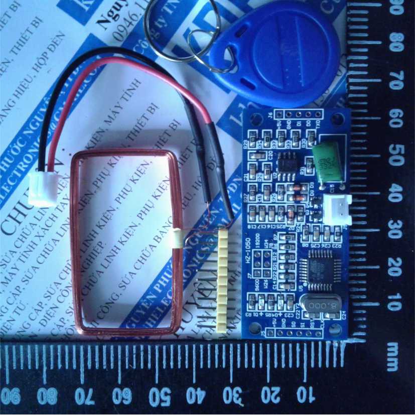 MODULE RFID HZ-1050 125Khz, UART, vòng dây rời, chống nhiễu cao kde0386