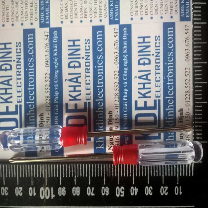 TUA VÍT trục tô vít NHỎ dài 13cm phi 3mm dầu + / - cộng /  dẹp kde0464