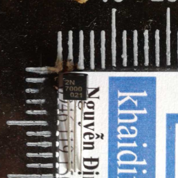 2N7000 TO-92 fet kênh N 0.3A 60V kde0192