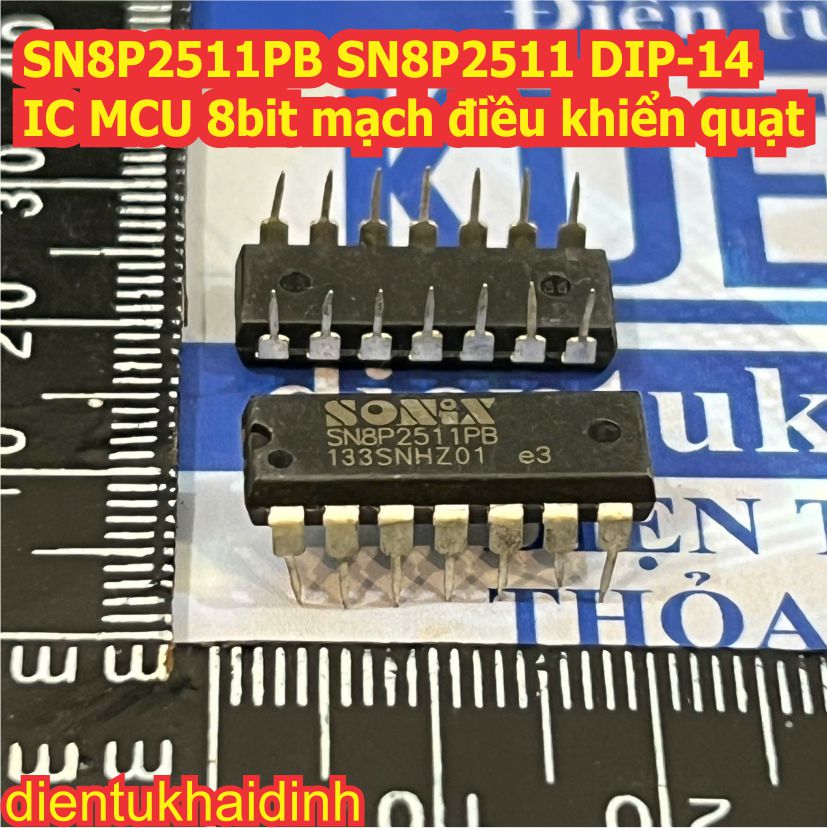 SN8P2624KB SN8P2624 SN8P2511PB SN8P2511 SN8P2722PB SN8P2722 SN8P2501BPB SN8P2501 MCU 8bit mạch điều khiển quạt kde0672