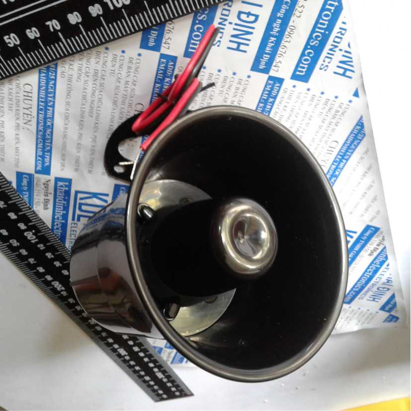 Còi hú còi báo động lớn DC12v 15W ES-626 110DB kde0270