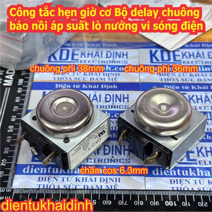 Công tắc hẹn giờ cơ Bộ delay chuông báo nồi áp suất lò nướng vi sóng điện 30, 60, 90 phút kde0528