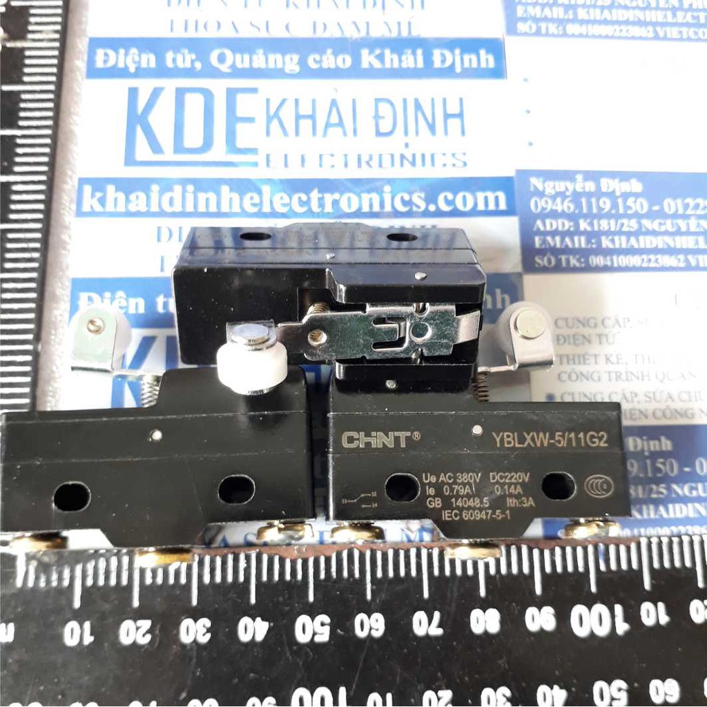 CÔNG TẮC HÀNH TRÌNH, MICRO SWITCH CHINT 3A, 220VDC/380VAC YBLXW-5/11G2 kde0181