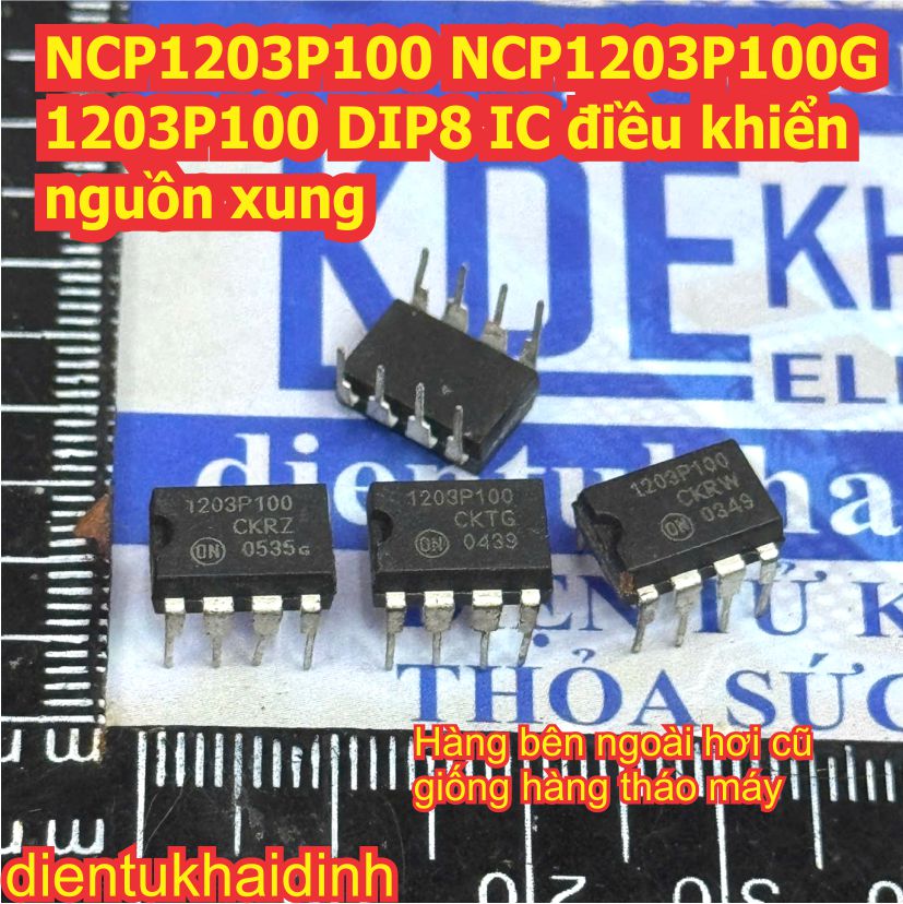 NCP1203P100 NCP1203P100G 1203P100 DIP8 IC điều khiển nguồn xung kde0560