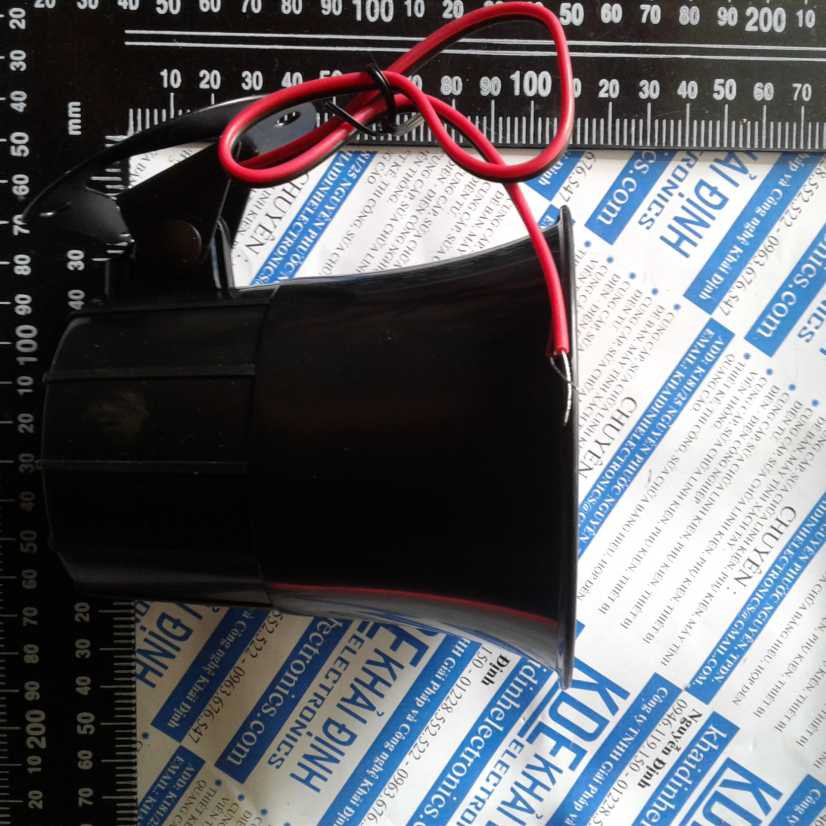 Còi hú còi báo động lớn DC12v 15W ES-626 110DB kde0270