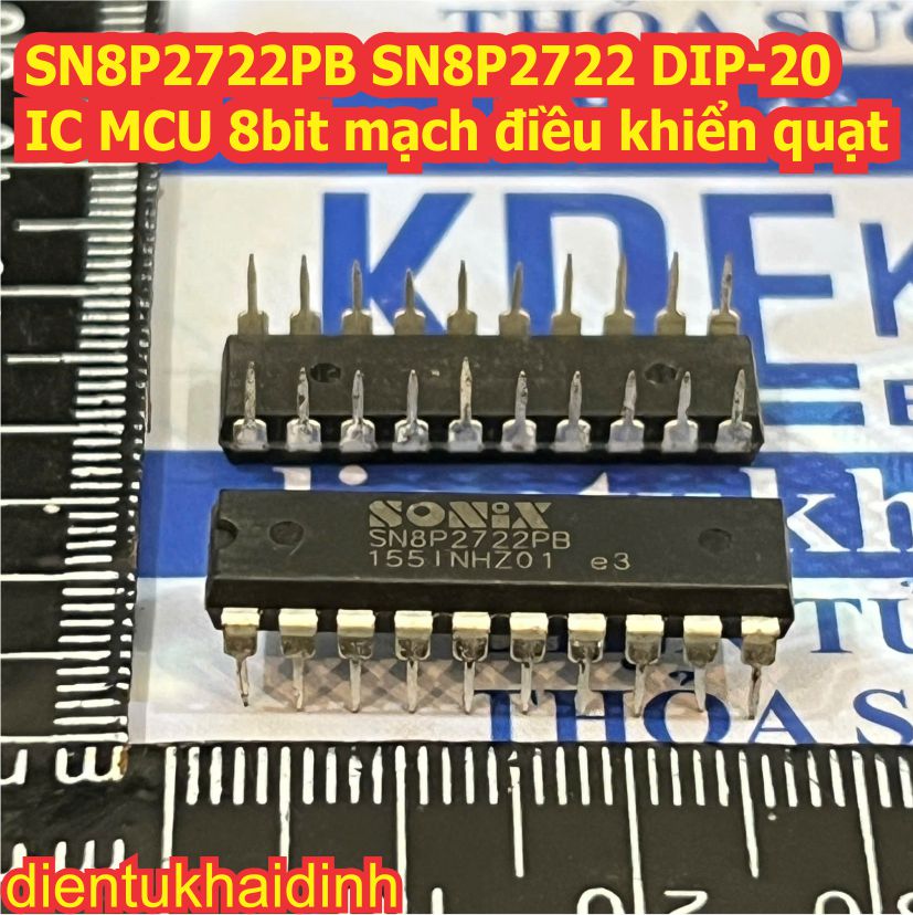 SN8P2624KB SN8P2624 SN8P2511PB SN8P2511 SN8P2722PB SN8P2722 SN8P2501BPB SN8P2501 MCU 8bit mạch điều khiển quạt kde0672
