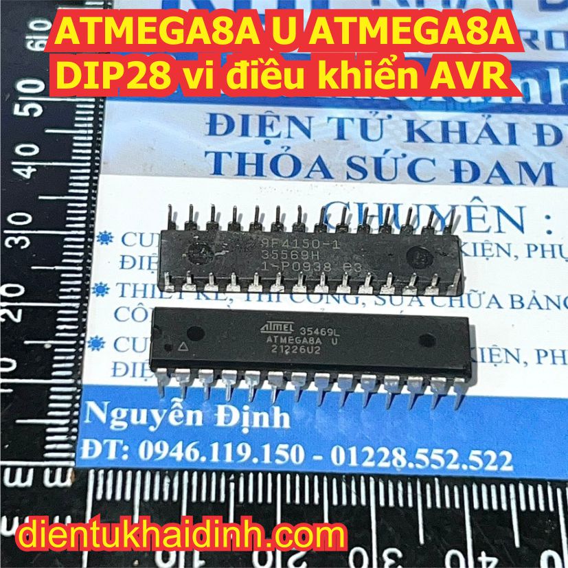 ATMEGA8A-PU ATMEGA8A U ATMEGA8A DIP28 vi điều khiển AVRkde0118