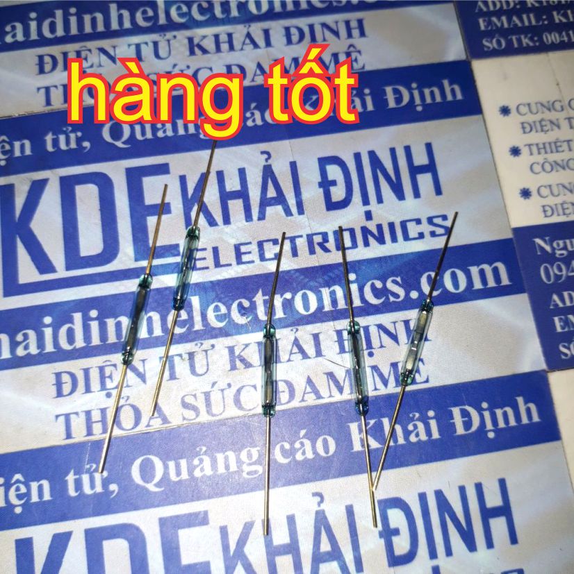 công tắc từ CẢM BIẾN TỪ ống thủy tinh tròn 2P 2x14mm MKA14103 kde0177