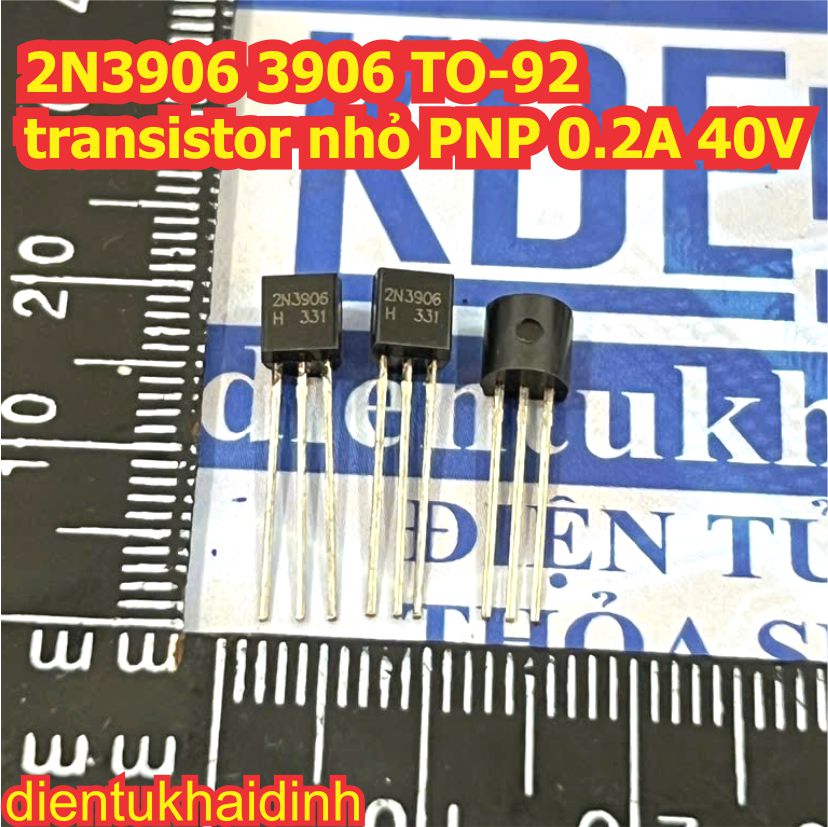 2N3906 3906 2N3904 3904 TO-92 transistor nhỏ PNP, NPN 0.2A 40V kde0185