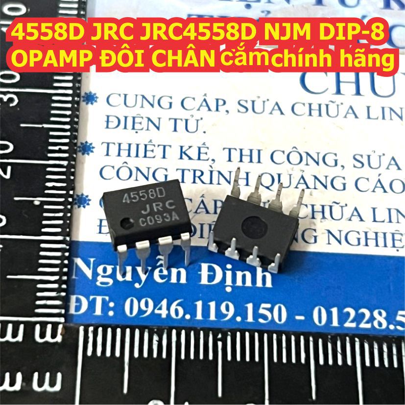 JRC4558D NJM 4558D JRC4558 4558 DIP-8 OPAMP ĐÔI CHÂN CẮM hàng thường / chính hãng kde0262