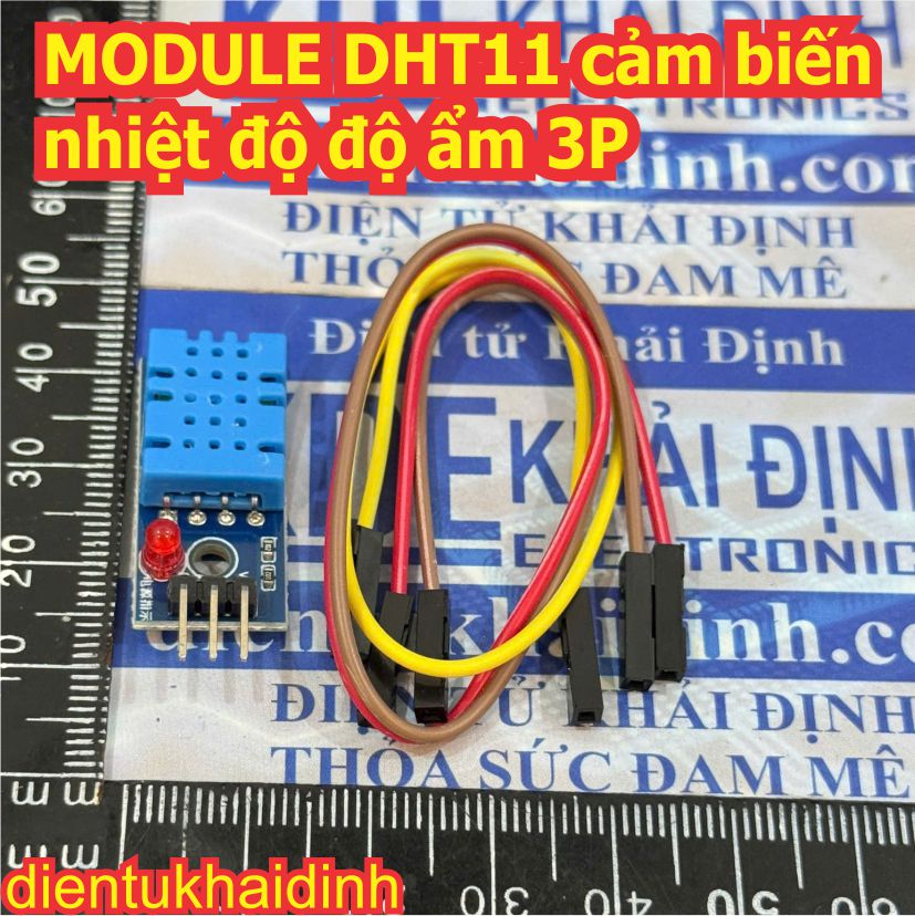 MODULE DHT11 cảm biến nhiệt độ, độ ẩm 3P (CÓ DÂY HEADER) kde0372