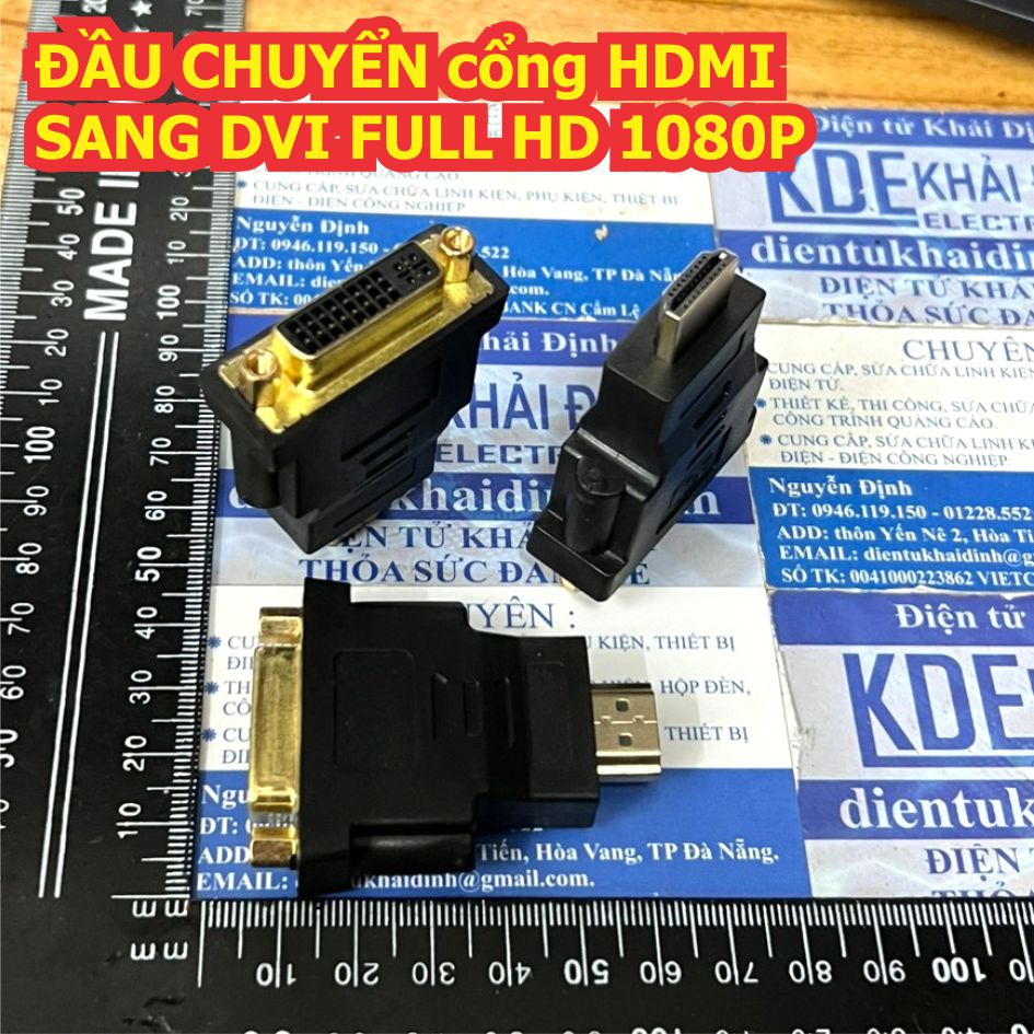ĐẦU CHUYỂN HDMI SANG DVI hoặc DVI 24+5 24+1 sang HDMI FULL HD 1080P kde0111