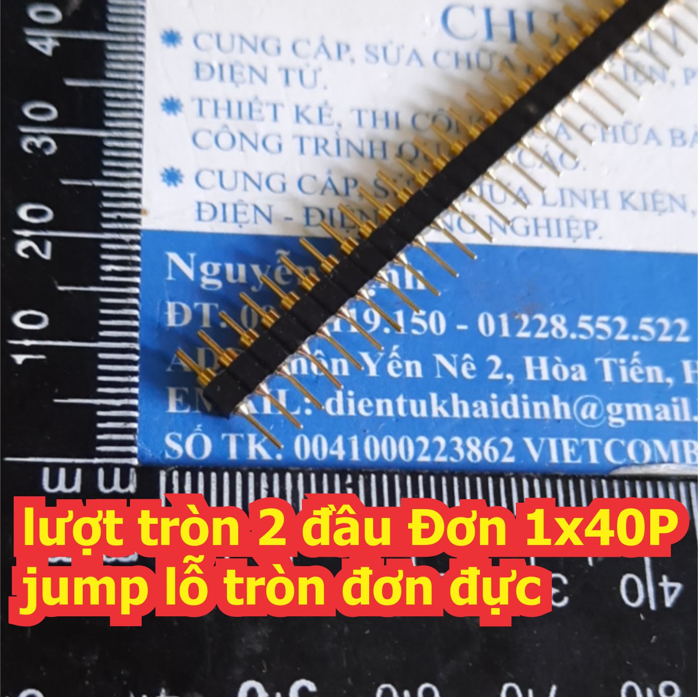 lượt đực tròn 2 đầu Đơn 1x40P jump lỗ tròn đơn đực kde0481