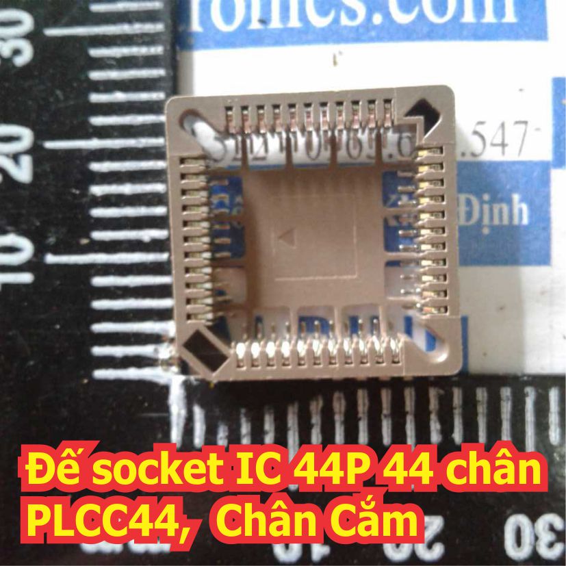 3 cái Đế nâu gắn IC 28P 32P 44P PLCC28 PLCC32 PLCC44 28, 32, 44 chân Chân Cắm, dán socket vi điều khiển kde0487