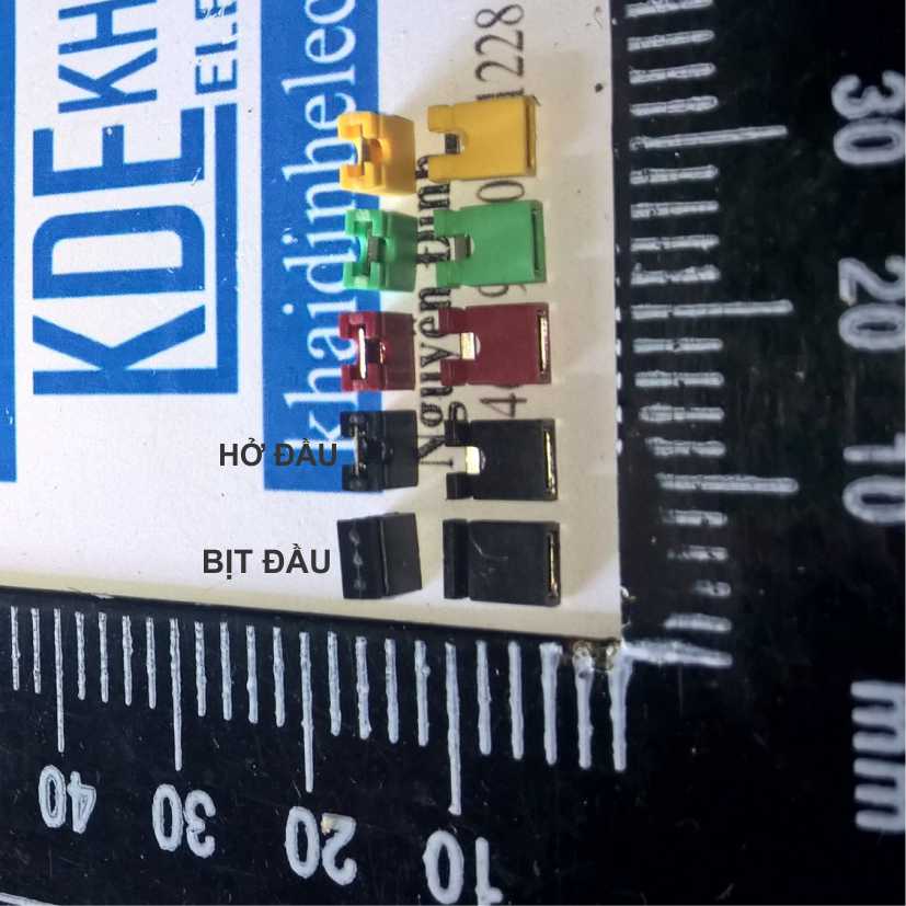 Chốt đầu nối tắt jumper 2.54mm đủ màu kde0498