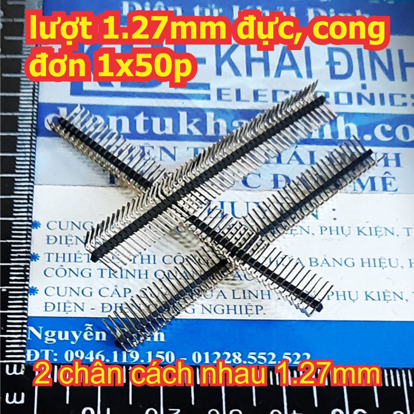 lượt đực 1.27mm JUMP RÀO ĐỰC cong đơn 1x50p kde0607