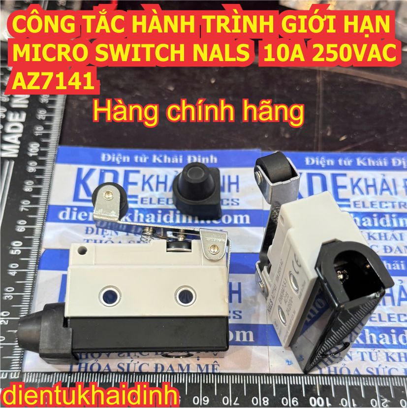 CÔNG TẮC HÀNH TRÌNH GIỚI HẠN MICRO SWITCH NALS  10A 250VAC AZ7141 kde0646