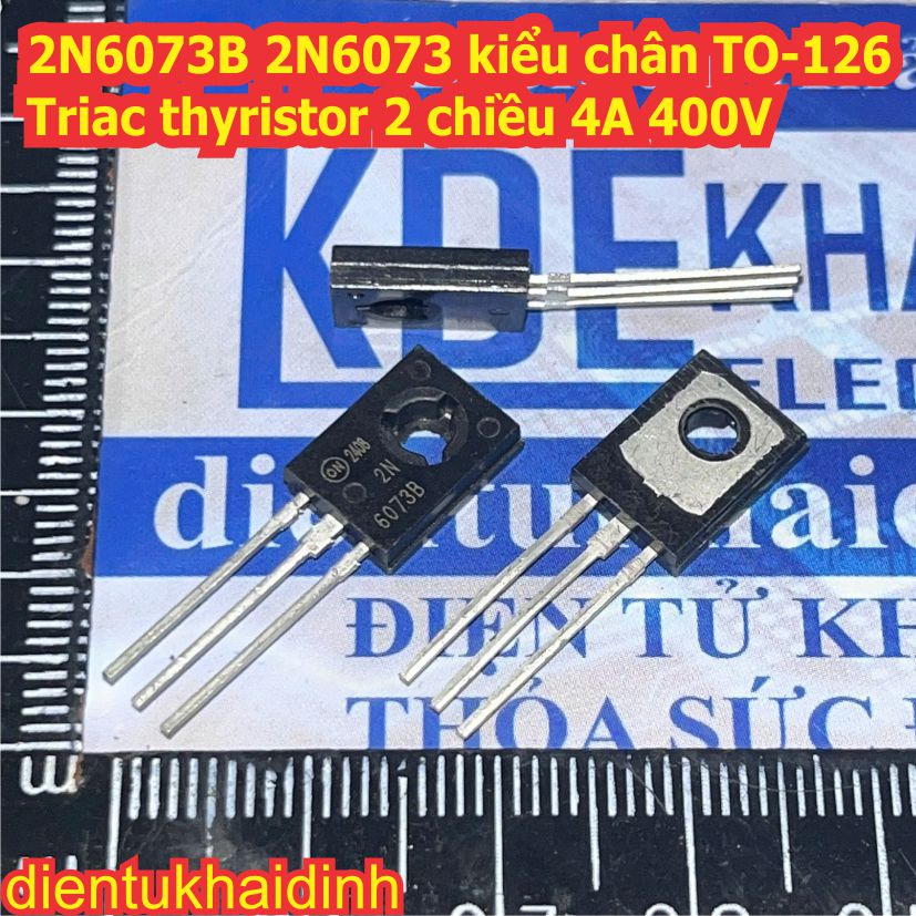 2N6073A 2N6073B 2N6075A 2N6075B 2N6073AG 2N6073 6073 kiểu chân TO-126 Triac 4A 400V kde4370