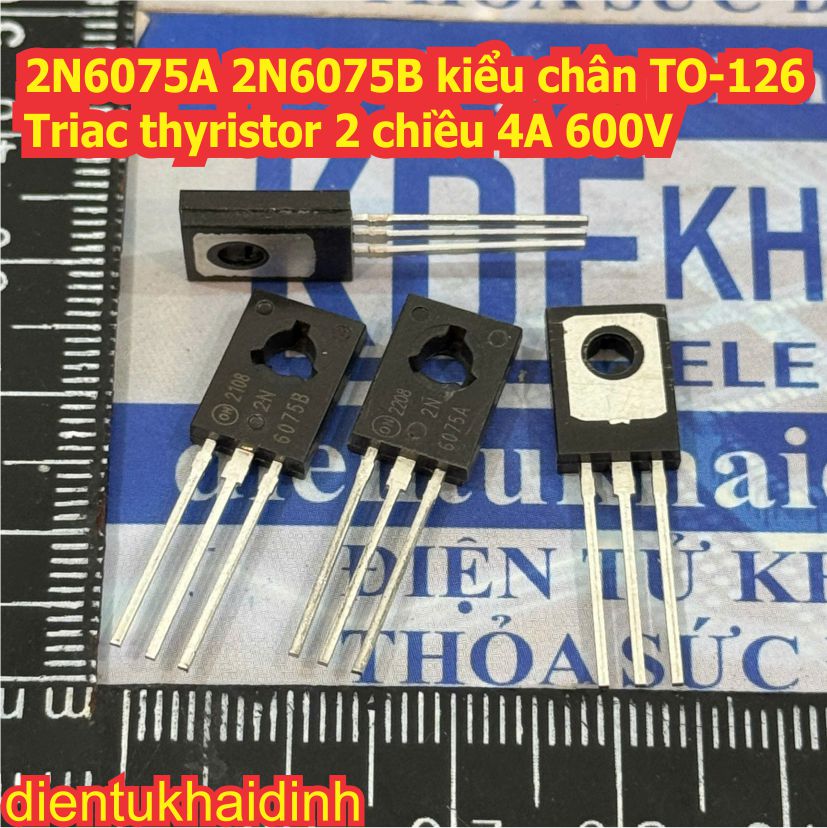 2N6073A 2N6073B 2N6075A 2N6075B 2N6073AG 2N6073 6073 kiểu chân TO-126 Triac 4A 400V kde4370