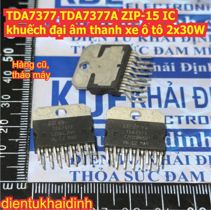 TDA7377 TDA7377A ZIP-15 IC khuếch đại âm thanh xe ô tô 2x30W kde0740