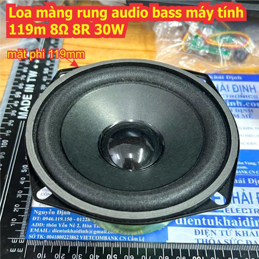 LOA MÀNG RUNG Loa toàn dải LOA siêu trầm 5 inch 5.25 inch 8Ω 8R 30W 119mm 132MM kde7681