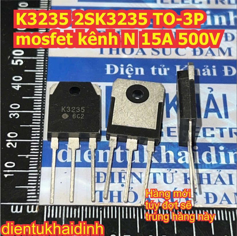 K3235 2SK3235 TO-3P mosfet kênh N 15A 500V kde0937