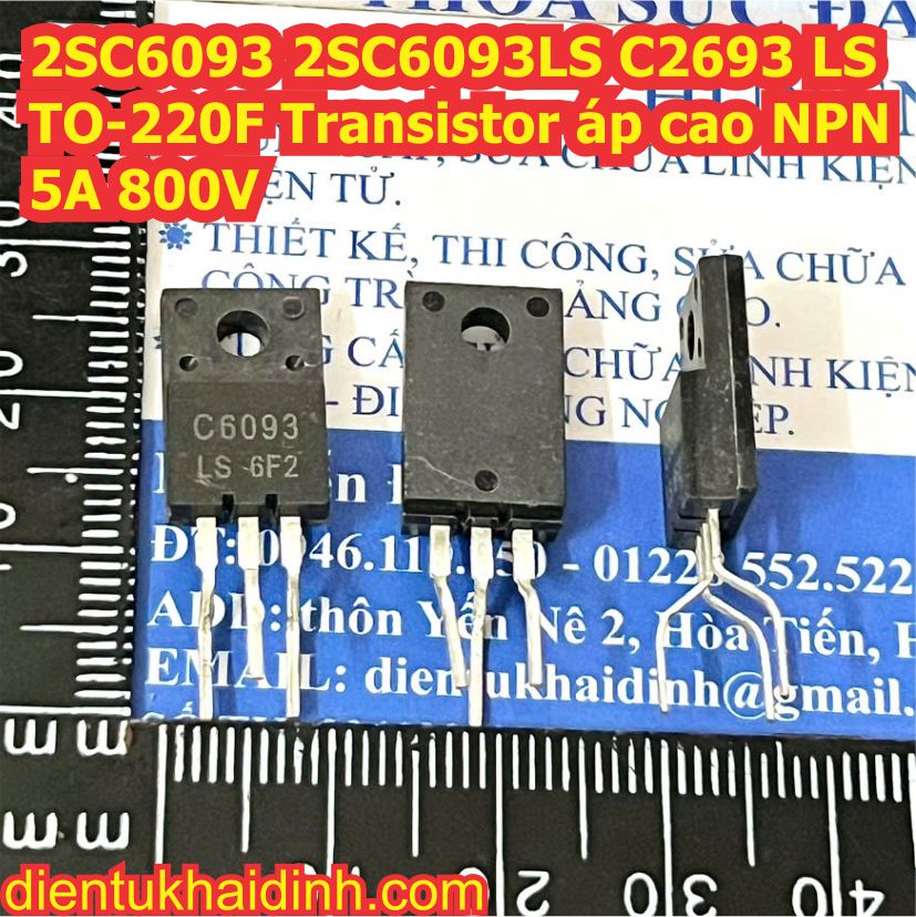 2SC6090 2SC6093 2SC6090LS C2690 2SC6093LS C2693 LS TO-220F Transistor áp cao NPN kde1063
