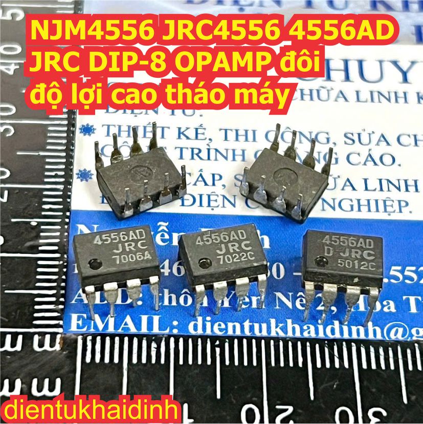NJM4556 JRC4556 4556AD NJM2100 JRC2100 2100D 2073D JRC NJM2073 DIP-8 OPAMP đôi tháo máy kde7461