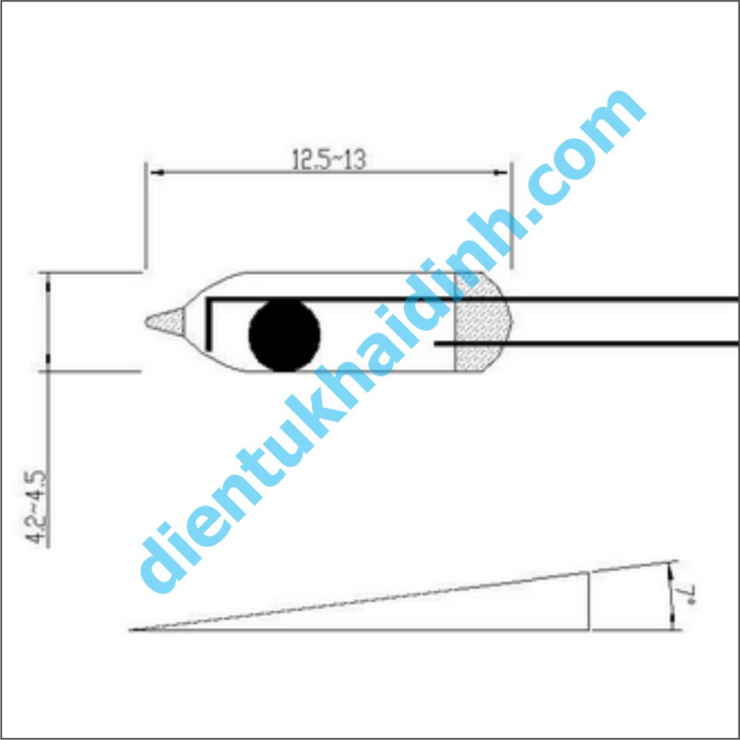 Cảm Biến Nghiêng-Công Tắc Thủy Ngân 5MM KDE1255